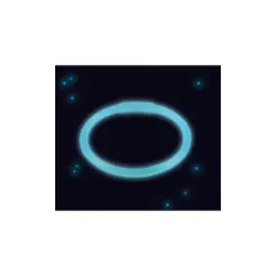 Spīdīga plastmasas aproce 20 cm, 1 gab.